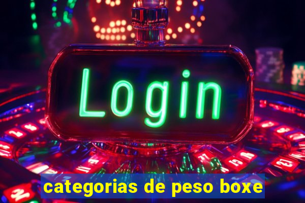 categorias de peso boxe